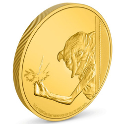 Niue: Harry Potter Classic – Dobby, domácí skřítek 1/4 unce zlata 2021 Proof