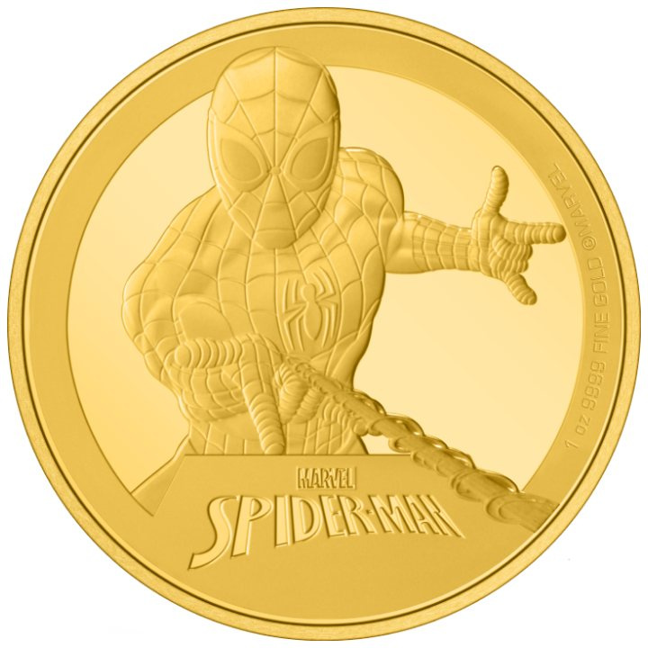 Niue : Marvel - Spider-Man 1 once d'or 2023 Proof
