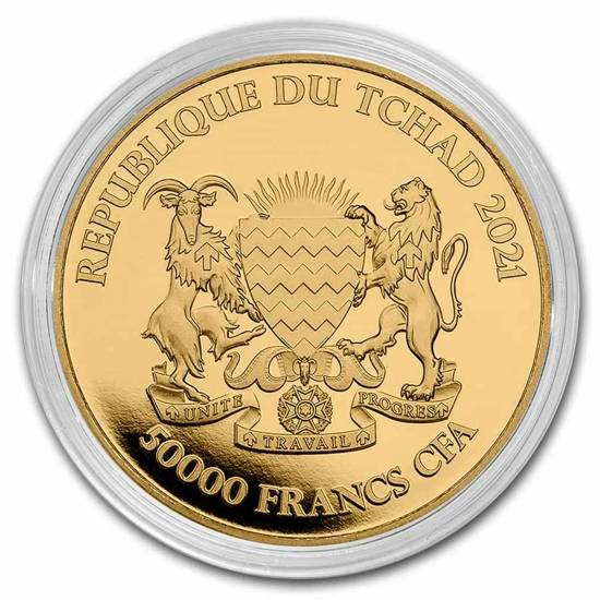 Chad: Mandala Warthog Mandala Warthog 1 oz Oro 2021