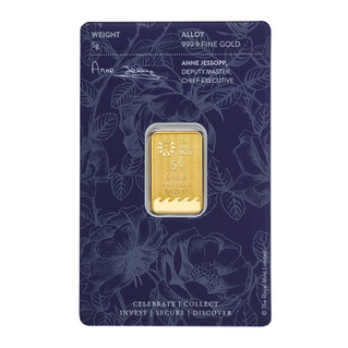 5 grammi Lingotto d'oro Britannia Best Wishes