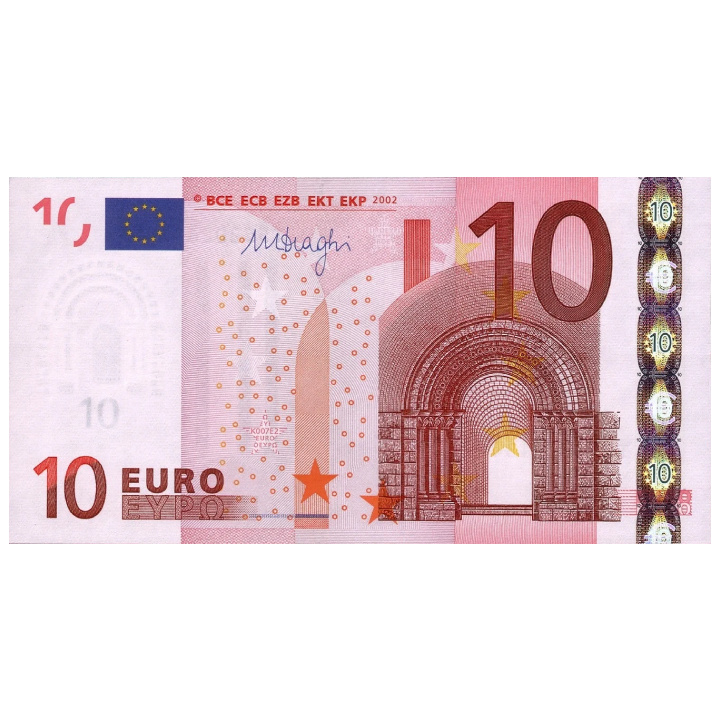 Banknot 10 Euro (10 EUR) UNC 100 sztuk