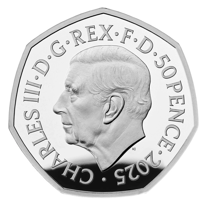 Harry Potter: The Patronus kolorovaná 50p stříbrná mince 2025 Proof