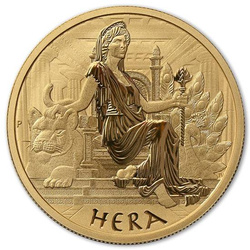 Tuvalu: Gods of Olympus - Hera 1 oz Gold 2022