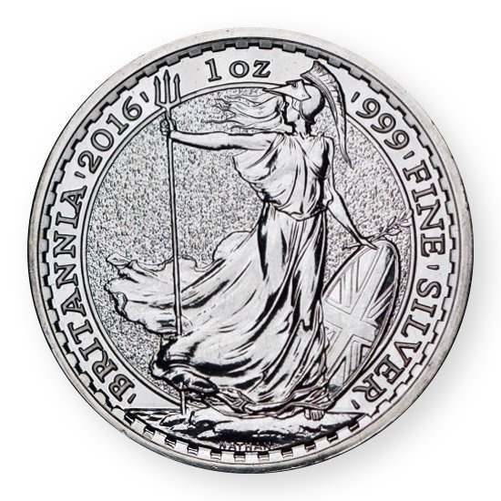 Britannia 1 oz Plata (Marca Privada Mono) 2016