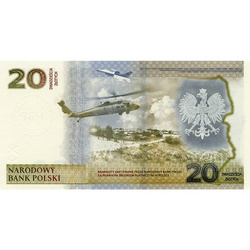 Billete del PNB "Protección de la frontera oriental polaca" 20 zlotys
