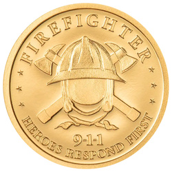 Moneda de Oro First Responders - Firefighter 1 g de Oro 2026 Proof