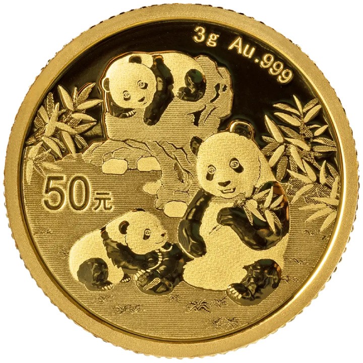 Kínai Panda 3 gramm arany 2025