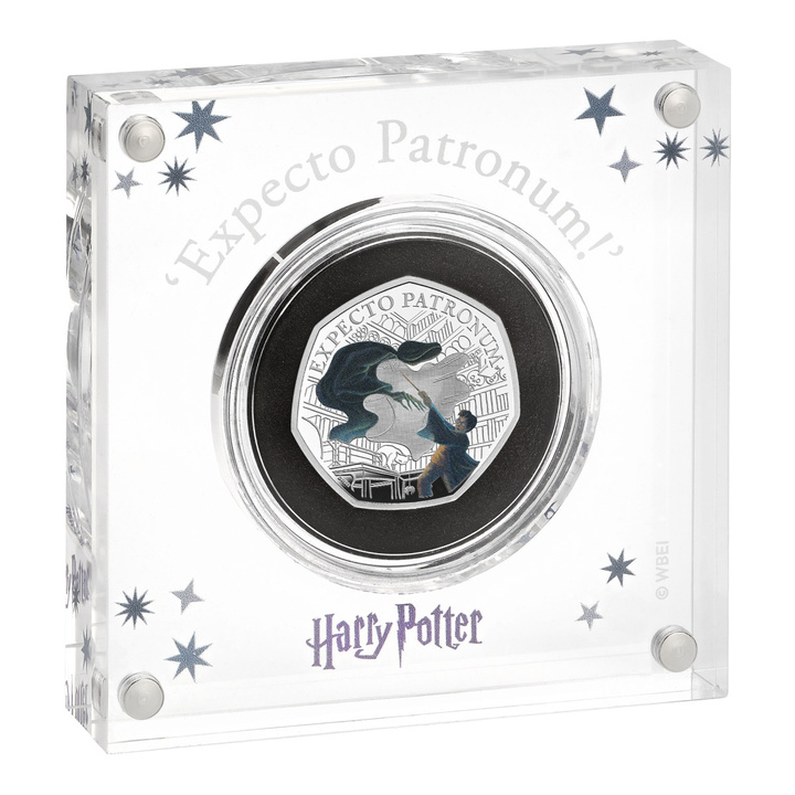 Harry Potter: The Patronus Colorized 50p Silver Coin 2025 Proof