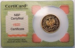 Orzeł Bielik 1/4 unce zlata 1996