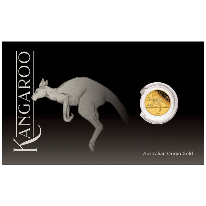 Goldmünze Perth Mint: Australisches Känguru 0,5g Gold 2026 Proof