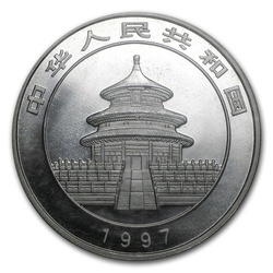 China Panda 1 oz Silver 1997