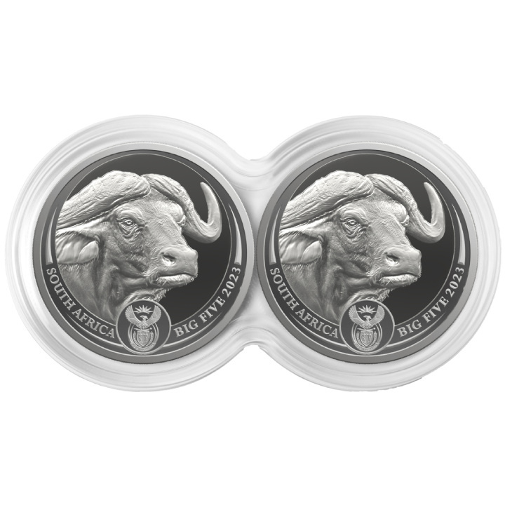 Big Five II: Buffalo - Double Capsule - Set 2 x 1 oz Silver 2023 Proof