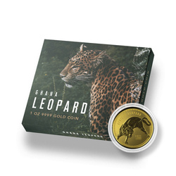 Ghana: Leopardo Africano 1 oz Oro 2021 Proof