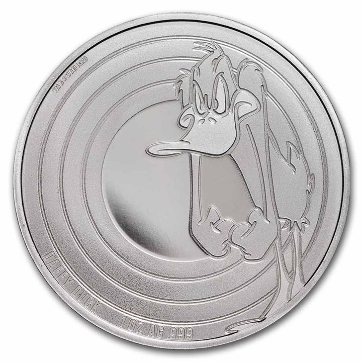 Samoa: Looney Tunes - Daffy Duck 1 uncja Srebra 2022 Slab