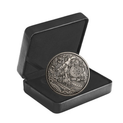 Canadá: A Whimsical Tale - Steam Locomotive 3 oz Plata 2025 Antiqued Coin