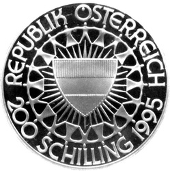 Movement Winter Olympics 200 Schilling 1 oz Silver