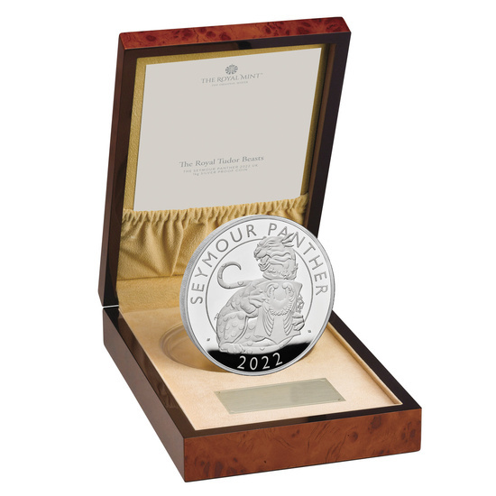 The Royal Tudor Beasts: Seymour Panther 1000 grammi d'argento 2022 Proof