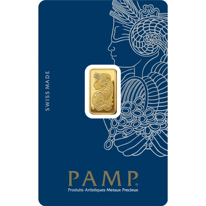 Lingot d’or de 2,5 g PAMP Lady Fortuna VERISCAN en écrin – coffret cadeau