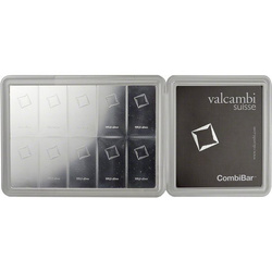 10 x 10 g Silver Bar CombiBar Valcambi