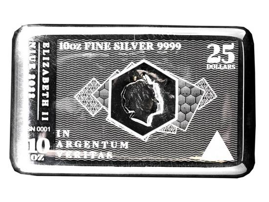 Sztabko Moneta Niue: Silver Note Coinbar 10 once d'argento 2022