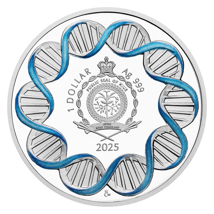 Niue Human Body - Rinichi colorată 1 oz Argint 2025 Proof