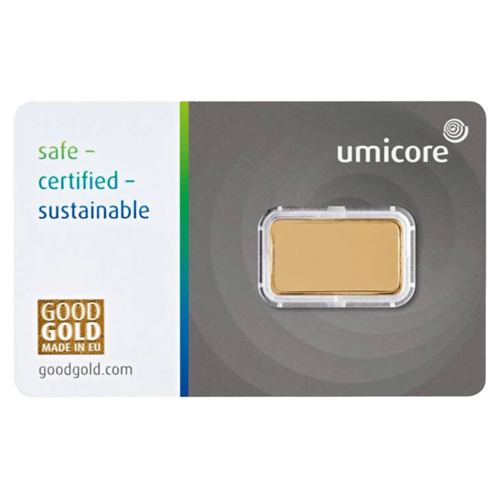 Lingotto Umicore 2,5 grammi d'oro