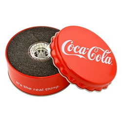 Fiji: Coca Cola Bottle Cap kolorowany 1$ Srebro 2018 Proof