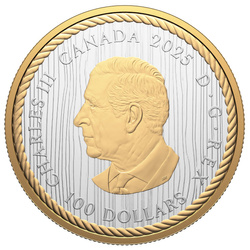 Canadá: The Hunter chapado en oro 10 oz Plata 2025 Proof