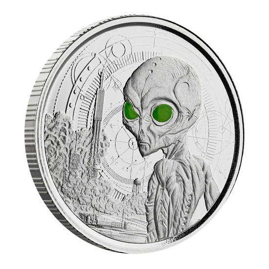 Set Ghana Alien 4 x 1/2 oz Plata 2021
