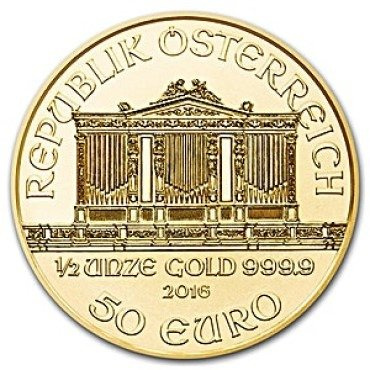 Wiener Philharmoniker 1/2 oz Gold 2016