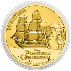 Niue : Disney Pirates des Caraïbes - Black Pearl 1 once d'or 2021