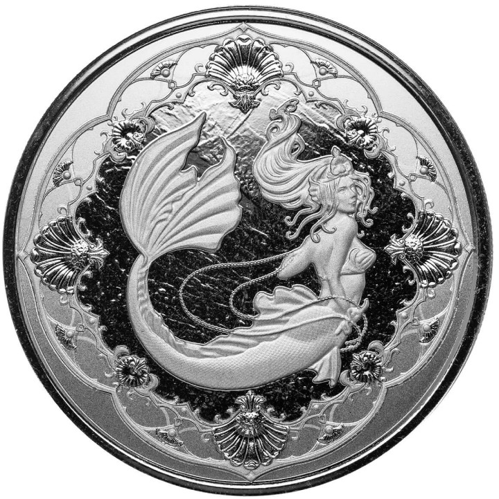 Samoa: Mermaid Princess of the Seas 1 oz Plata 2022 Prooflike