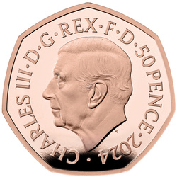 A hóember 50 penny arany 2024 Proof