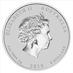 Lunar II: Rok Psa 5 uncji Srebra 2018