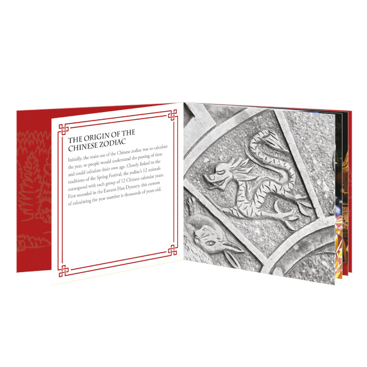 Royal Mint Lunar: Anno del Drago 1 oncia d'oro 2024 Proof