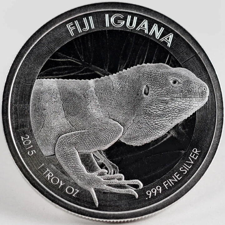Fiji: Iguana 1 uncja Srebra 2015 Prooflike