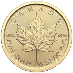 Canadian Maple Leaf 1/2 oz Gold 2024