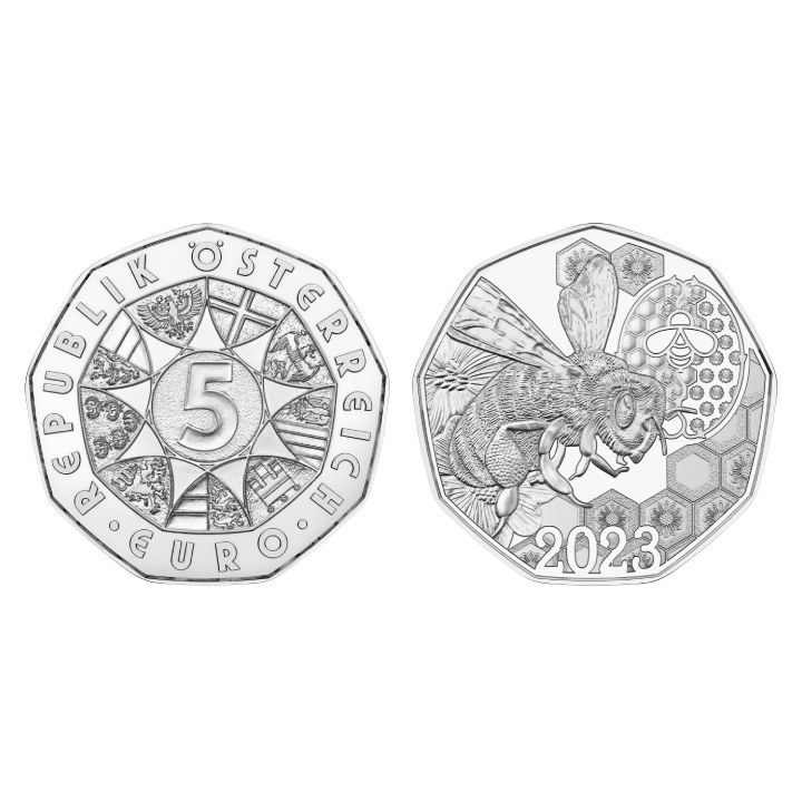 Waggle Dance 5 Euro Silver 2023 Coins