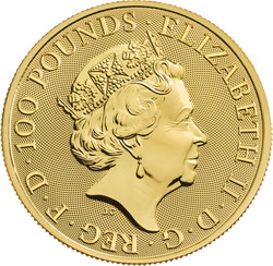 The Queen’s Beasts 2020: The White Horse of Hanover 1 oz Gold