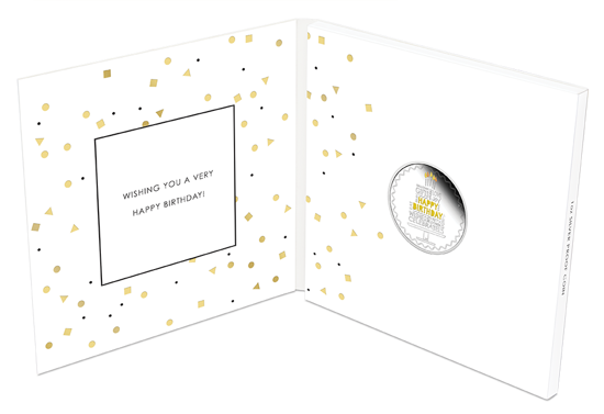 Happy Birthday coloured 1 oz Silber 2021 Proof