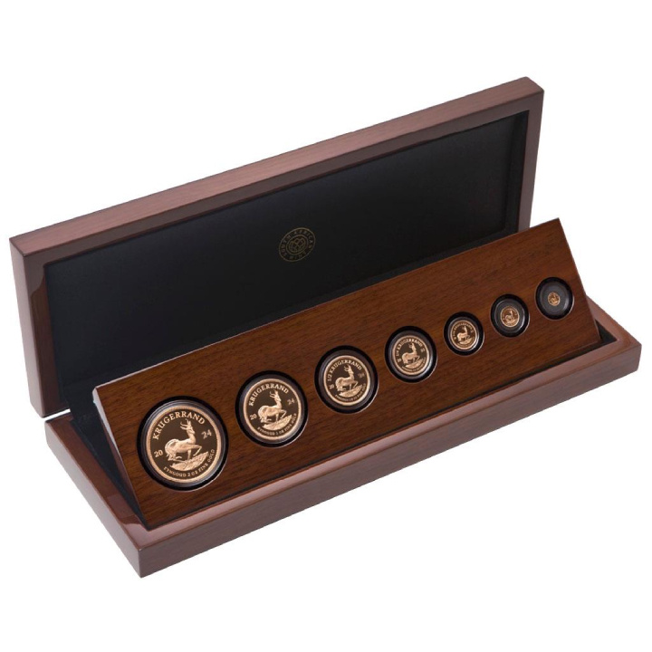 Ensemble de 7 pièces d'or Krugerrand 2024 Proof