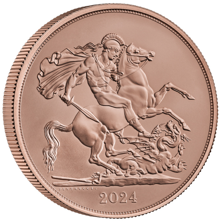 Great Britain: The Five Sovereign Piece - Charles III 2024