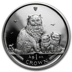 Île de Man Série Chats : Himalayan 1 once d'argent 2005 Proof
