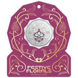 Décoration de Noël - Festive Floral coloré 50c Cuivre 2025