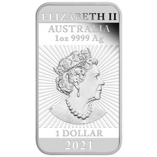 Dragon 1 oz Silber 2021 Proof Rectangular Coin