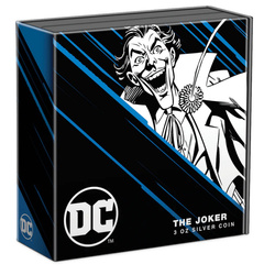 Niue: DC Villains – A Joker színes 3 uncia ezüst 2023 Proof