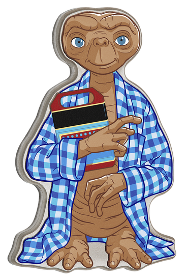 Niue: E.T. barevný - 40. výročí filmu 1 unce stříbra 2022 Tvarovaná mince