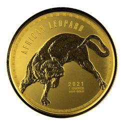 Ghana: Leopardo africano 1 oncia d'oro 2021 Proof