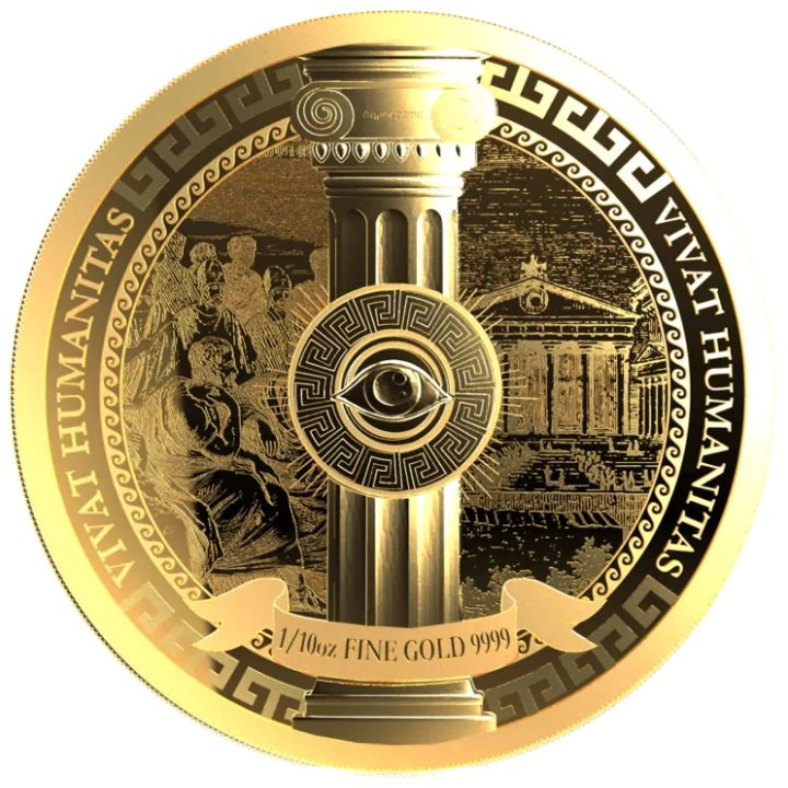 Niue: Vivat Humanitas 1/10 oz Gold 2023 Prooflike