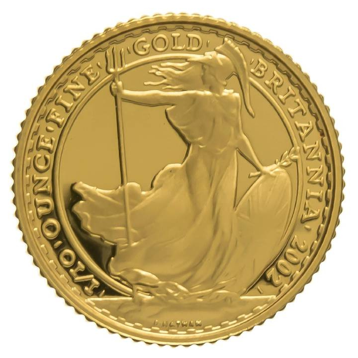 Britannia 1/10 oncia d'oro 2002